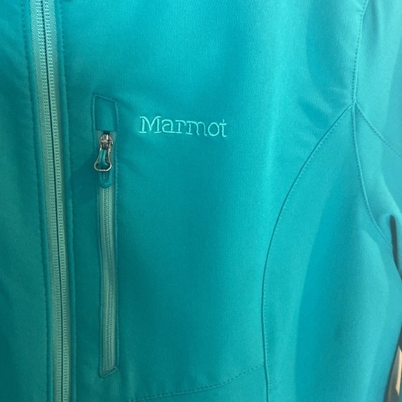 Marmot Teal Lightweight Waterproof Women’s Jacket, Medium - Picture 3 of 7